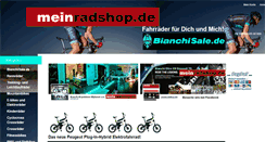 Desktop Screenshot of meinradshop.de